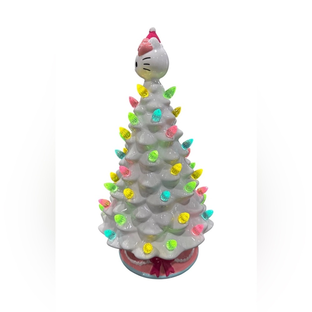 The Hello Kitty Ceramic Christmas Tree with Multi-Color Lights by Ikonic - Picture 3 of 12